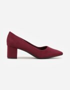  Pantofi cu toc Bordo Casual cu toc gros Bastien