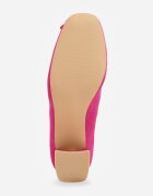  Pantofi cu toc fuchsia Vices cu toc gros cu branț din piele Decorați cu zirconii Fonamira