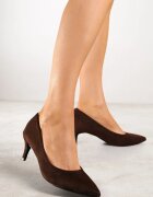  Pantofi cu toc Maro Vices cu toc cui în stil clasic Savora