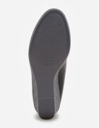  Pantofi cu toc Negri Vices cu Branț din Piele pe Pană Împletită Serapne