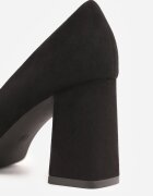  Pantofi cu toc Negri Vices cu cataramă cu cristale și branț din piele Arutia