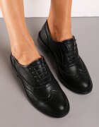  Pantofi Negri Clasici Oxford Delaisama