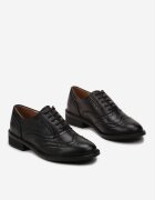  Pantofi Negri Clasici Oxford Delaisama