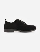  Pantofi Oxford Negri cu șireturi din piele Zatella