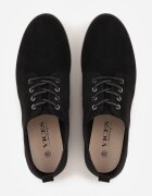  Pantofi Oxford Negri cu șireturi din piele Zatella