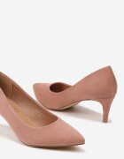  Pantofi roz Vices cu toc stiletto în stil clasic Savora