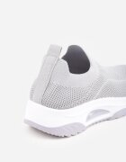  Pantofi Sport Casual Gri cu Talpă Groasă Decorați cu Perforații Fiovena