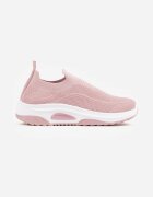  Pantofi Sport Casual Roz cu Talpă Groasă Decorate cu Perforații Fiovena