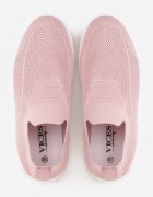  Pantofi Sport Casual Roz cu Talpă Groasă Decorate cu Perforații Fiovena