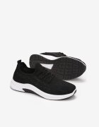  Pantofi sport negri din plasă cu talpă din spumă Linidas