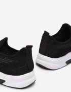 Pantofi sport negri din plasă cu talpă din spumă Linidas