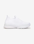  Pantofi sport slip-on albi cu talpă plată Sheina
