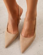  Pantofi stiletto Bej închis