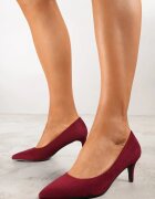  Pantofi stiletto Bordo în stil clasic Savora