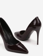  Pantofi Stiletto Bordo Lăcuiți în Stil Clasic Raison