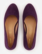  Pantofi stiletto Mov Vices cu Branț din Piele Naturală pe Toc Decorativ Nailise