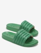  Papuci de piscină verzi cu baretă lată cu matlasare Tandra