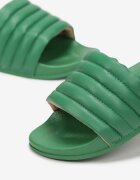  Papuci de piscină verzi cu baretă lată cu matlasare Tandra