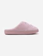  Papuci roz slip-on cu finisaj din velur și aplicație decorativă Naorise
