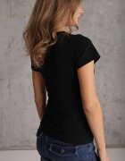 peigile T-shirt din bumbac cu croială clasică și decolteu rotund Setho Negru