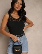 pesail Top Negru din bumbac Vestila