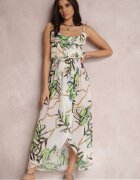 pretty Rochie Alb-Verde Sereilena