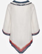 r&f fashion Bluză Albă Tip Narzută în Stil Boho cu Mânecă 3/4 Dimiara