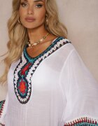 r&f fashion Cardigan Bluză Albă cu Inserții din Țesătură Ajurată Vandasia
