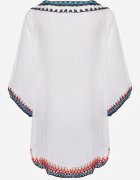 r&f fashion Cardigan Bluză Albă cu Inserții din Țesătură Ajurată Vandasia