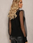 r&f fashion Cardigan Bluză Negru Roseanna