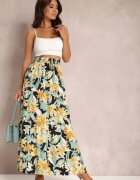 r&f fashion Fustă Negru-Galbenă Rozwyn