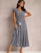 r&f fashion Granatowa Sukienka Tudielle