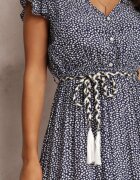 r&f fashion Granatowa Sukienka Tudielle