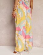 r&f fashion Pantaloni Bej Largi cu Legătură Sanitis