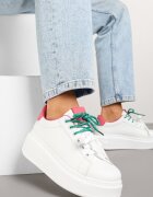 renda Adidași Alb-Roz cu Șiret Dublu Zdivoria
