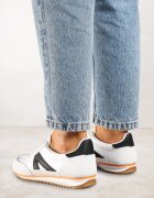 renda Adidași Albi cu Model Geometric Zoloti