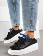 renda Adidași Negri-Albi cu șireturi duble Zdivoria
