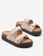 renda Papuci bej cu două curele cu velcro Julavira