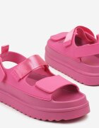 renda Sandale Fucsia Chunky pe Platformă cu Închidere cu Velcro Lorovia