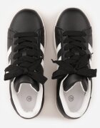 renda Sneakers Negri în Stil de Adidași Iconici cu Benzi Decorative Marazea