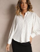 retro & icone Cămașă albă cu guler și manșete largi Yanilo