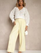 retro & icone Cămașă Albă din Bumbac cu Broderie Delicată Nikoridie