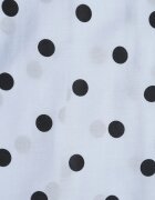 retro & icone Fustă-pantaloni scurți din viscoză cu puncte în stil retro tip cravată în talie Deneia Albaștri
