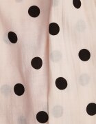 retro & icone Fustă-pantaloni scurți din viscoză cu puncte în stil retro tip cravată în talie Deneia Roz