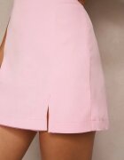 retro & icone Fustă-Pantaloni scurți Roz Talie Înaltă Cu Fermoar Enae