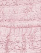 retro & icone Komplet Roz din Dantelă Bluză Longsleeve și Fustă-Pantaloni scurți Mulați Daera