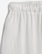 retro & icone Pantaloni Albi cu picior larg Talie înaltă din Viscoză Terilinae