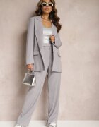 retro & icone Pantaloni Gri Largi cu închidere cu cârlig Brutris