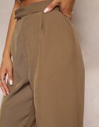 retro & icone Pantaloni Maro Largi cu Închidere cu Cârlig Brutris