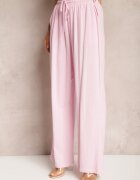 retro & icone Pantaloni roz largi din Viscoză cu adaos de In Delsira